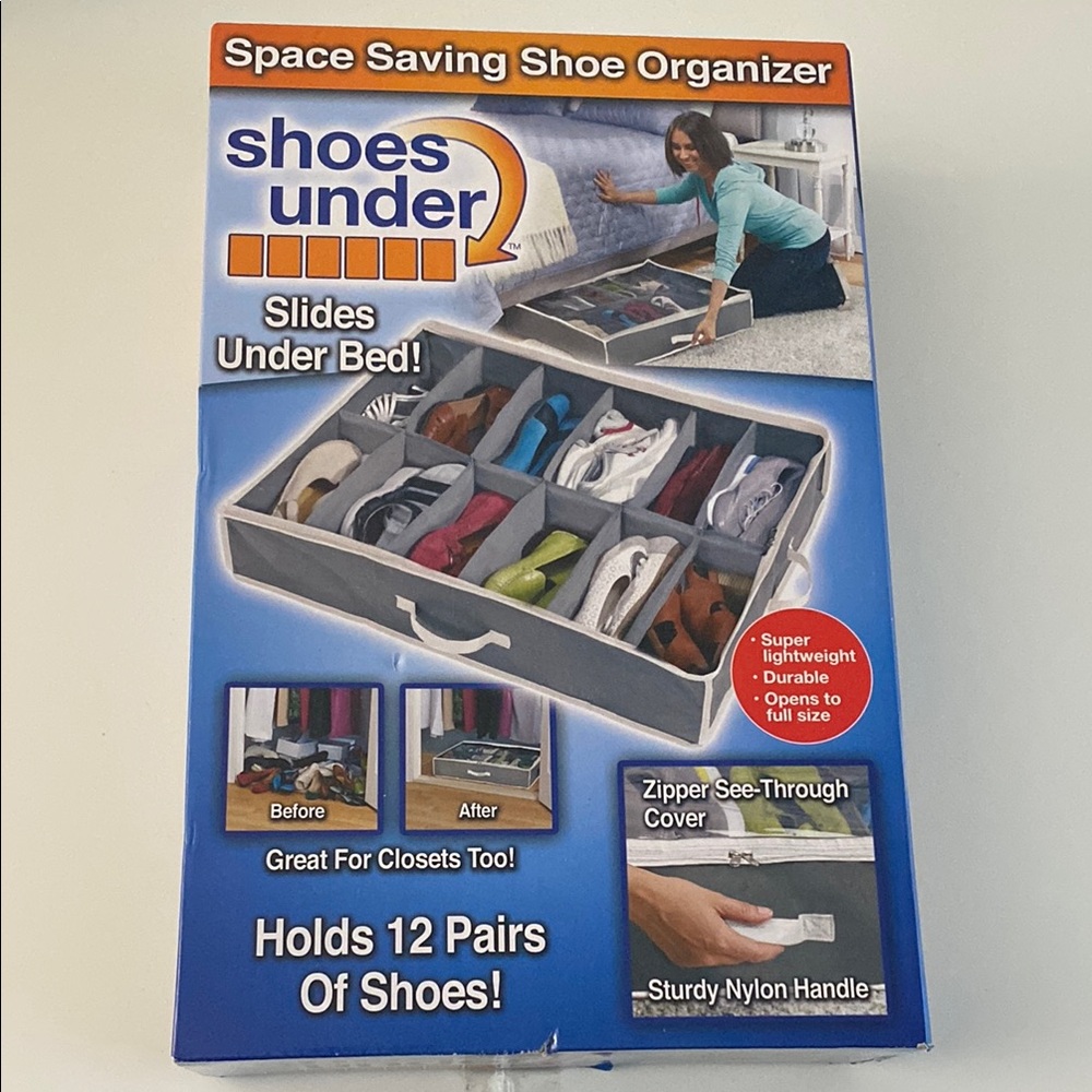 Gray Shoe Organizer